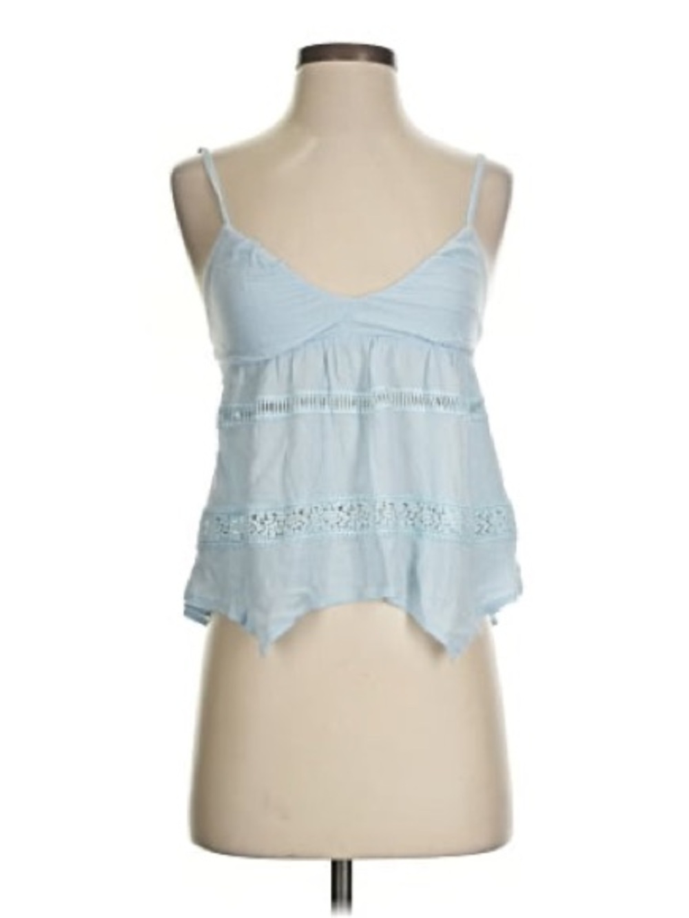 NO BOUNDARIES Light Blue Babydoll-Style Camisole Top
